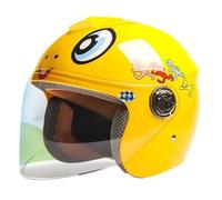 Frcychri Casque Sport Enfant 3/4 Visage Ouvert, Casque Jet Moto Vintage avec Visière, Homologué ECE, Moto Cruiser, Vélos, Skis, Trottinettes, Draisiennes C,2X-Large