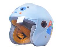 Frcychri Casque Sport Enfant 3/4 Visage Ouvert, Casque Jet Moto Vintage avec Visière, Homologué ECE, Moto Cruiser, Vélos, Skis, Trottinettes, Draisiennes A,2X-Large