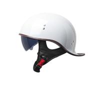 Frcychri Demi-Casque De Moto, Casques Vintage À Face Ouverte, Casque Ecehomologué, Casque De Moto Hommes Et Femmes, Cruiser Scooter Pilote Casque K,2X-Large