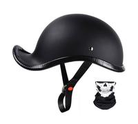 Frcychri Demi Casque Moto Style Vintage Casquette De Baseball, Casques Ouverts, pour Scooter Cyclomoteur Street Jet Casque,Homologué ECE T,X-Lagre