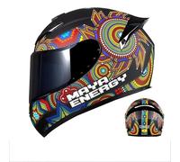 Frcychri Homologué ECE R22.06 Casques Modulable Integral Moto - avec Flip-Up Anti-Buée Double Visière Et Doublure Amovible, Léger, pour Hommes Et Femmes, Scooter Et Racing R,X-Large