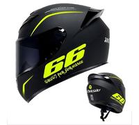 Frcychri Homologué ECE R22.06 Casques Modulable Integral Moto - avec Flip-Up Anti-Buée Double Visière Et Doublure Amovible, Léger, pour Hommes Et Femmes, Scooter Et Racing A,2X-Large