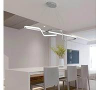 Frcychri Lustre Suspendu pour Table à Manger, 36 W, Hauteur réglable, intensité Variable 3000-6500 K, pour Salon, Chambre, Cuisine, Bureau, Lampe de Salle à Manger Suspendue avec télécommande B