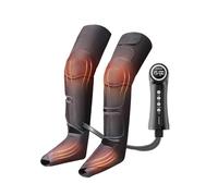 Frcychri Masseur Cuisses Genous Mollets Pieds, Masseur Jambes pour La Circulation Sanguine, Massage Jambes Compression/Shiatsu/Pétrissage, Appareil Massage pour Jambes À Chaleur du Genou Grey