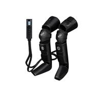 Frcychri Masseur Jambes pour Circulation Sanguine, Compression Masseur Cuisses Genous Mollets Pieds, Appareil De Massage Jambes Pressothérapie, Compression/Shiatsu/Pétrissage, 3 Intensités Black