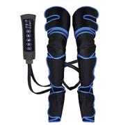 Frcychri Masseur Jambes pour Circulation Sanguine, Compression/Shiatsu/Pétrissage, Compression Masseur Cuisses Genous Mollets Pieds, Appareil De Massage Jambes Pressothérapie, 3 Intensités Dark Black