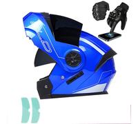 Frcychri Modulable Casque Moto Flip Up Casque Adulte Moto avec Double Visière Casque Scooter Casque Integral Modulable pour Homme Femme Dot ECER22-06 Q,X-Large