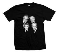 FRDE265wdx Horror Stars - Peter Cushing -Hand Silk-Screened, Pre-Shrunk T-Shirt Black S