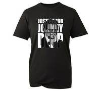 FRDE265wdx Justice for Johnny Depp Tshirt, Support Johnny Depp Amber Heard Adult Top Black Black XL