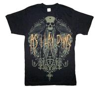 FRDE265wdx kute As I Lay Dying Birds Mens Black T Shirt Black XXL
