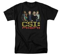 FRDE265wdx npl CSI Miami The Cast Black T Shirt Black 3XL
