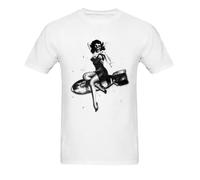FRDE265wdx _See You in Hell_ Pin-Up Bomb T-Shirt White XL