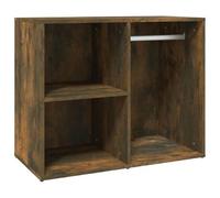 Frdhee Armoire basse de salle à manger - Étagère pour coiffeuse - Chêne fumé - 80 x 40 x 65 cm - Buffet pour salon, cuisine, salle à manger