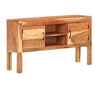 Frdhee Armoire de couloir - Buffet - 116 x 30 x 66 cm - En bois massif d'acacia - Pour salon, cuisine, salle à manger