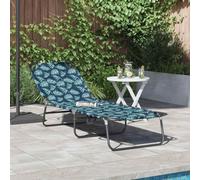 Frdhee Chaise longue flottante, pliable, avec coussin, vert, 56 x 189 x 87 cm, en tissu, pour plage, jardin, terrasse, piscine, camping, extérieur, intérieur