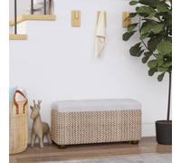 Frdhee Coffre de Rangement Intérieur, Bancs de Rangement Lot de 2 avec Coussin Gris 69 cm quenouille, Banc d'entrée pour Entrée, Couloir, Chambre, Salon