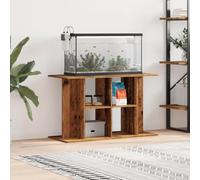 Frdhee Meuble Angle, Support pour Aquarium Vieux Bois 100x40x60 cm Bois d'ingénierie Armoire avec Compartiments, Usage Intérieur
