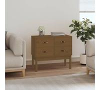 Frdhee Meuble de cuisine, de couloir, console en pin massif, marron miel, 90 x 40 x 78 cm, pour cuisine, salon, couloir et salle à manger