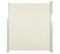 Frdhee Parasol d'extérieur - Store latéral extensible - 120 x 300 cm - Crème - Pour patio, jardin, terrasse
