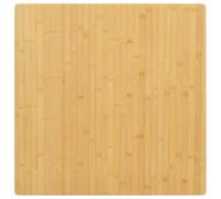 Frdhee Plateau de bureau monobloc 70 x 70 x 2,5 cm en bambou pour table de jardin, table haute, table de canapé