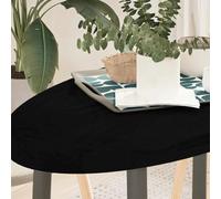 Frdhee Plateau de table décoratif - Marron foncé - 100 x 50 x 4 cm - Chêne massif ovale - Pour établi de réparation, établi de réparation, bureau - Table à manger - Fonctionnalité polyvalente