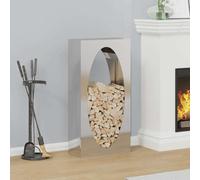 Frdhee Porte Buche Interieur, Portant de bois de chauffage 50x23x100 cm acier inoxydable, Rangement Des Outils pour Les Courses, Le Bois, Le Journal