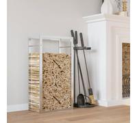Frdhee Porte Buche Interieur, Portant de bois de chauffage 50x28x94 cm acier inoxydable, Rangement Des Outils pour Les Courses, Le Bois, Le Journal