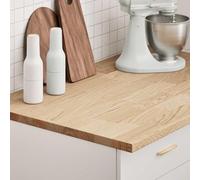 Frdhee Support d'ordinateur de bureau, plan de travail de cuisine, 100 x 63,5 x 2,7 cm, en chêne massif, rectangulaire, table basse réglable en hauteur pour petites pièces, cuisine