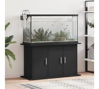 Frdhee Supports pour Aquariums, Support pour aquarium noir 101x41x58 cm bois d'ingénierie Armoire Avec Compartiments