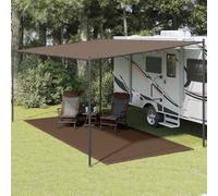 Frdhee Tarpaulin Tapis de tente 250 x 550 cm Marron Bâche résistante aux intempéries pour camping, extérieur jardin Bâche imperméable