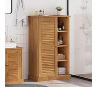 Frdhee VIGO - Armoire de salle de bain - Meuble de salle de bain - Marron miel - 67,5 x 34 x 110 cm - Pour chambre d'hôtel, appartement de vacances, style moderne