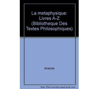 Fre-Aristote La Metaphysique