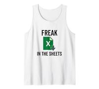 Freak in The Excel Sheets Tableurs Blague Amusante sur Ordinateur Débardeur