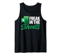 Freak in The Sheets, Accountant Funny Spreadsheet Excel Débardeur