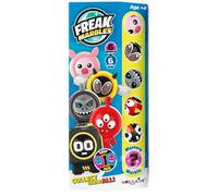 Freak Marbles Totem Pack B, 6 Billes colorées avec Leurs Motifs Assortis, Dont 1 Rare. Collectionnez, jouez et partagez pour Les Enfants âgés de 4 Ans et Plus.