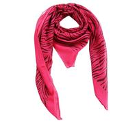 Freak Scene Echarpe en coton - zèbre rouge-bordeaux - noir - tissu carré