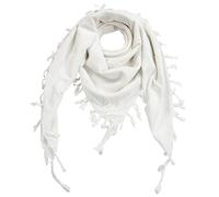 Freak Scene Kufiya - blanc - blanc - 100 x 100 cm - Shemagh - foulard Arafat palestinien - keffieh en coton