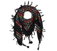 Freak Scene Kufiya - coloré-multicolore 05-100 x 100 cm - Shemagh - foulard Arafat palestinien - keffieh en coton
