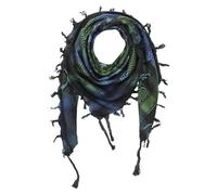 Freak Scene Kufiya - Etoiles grandes et petites noir - Tie dye-multicolore-batik 02-100 x 100 cm - Shemagh - foulard Arafat palestinien - keffieh en coton