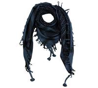 Freak Scene Kufiya - Gris-Bleu foncé - Noir - 100 x 100 cm - Shemagh - Foulard Arafat palestinien - keffieh en Coton