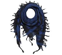 Freak Scene Kufiya - noir - bleu-bleu foncé - 100 x 100 cm - Shemagh - foulard Arafat palestinien - keffieh en coton