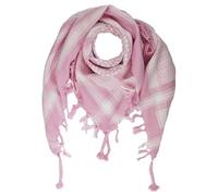 Freak Scene Kufiya rose blanc 100 x 100 cm Shemagh foulard Arafat palestinien keffieh en coton