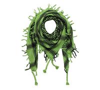 Freak Scene Kufiya - vert - noir 03-100 x 100 cm - Shemagh - foulard Arafat palestinien - keffieh en coton