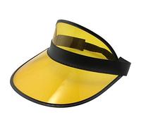 Freak Scene Visière - Bouchon de Protection Retro - 80s Casquette de Baseball Poker Jaune-Noir
