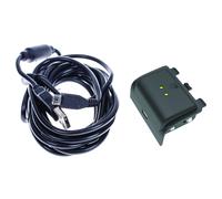 Freaks and Geeks Batterie + Cable de recharge Pour XBOX Series X Play And Charge câble de 3 mètres