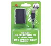 FREAKS AND GEEKS Kit batterie 1200 mAh + câble 3 m pour manette Xbox One - Blanc