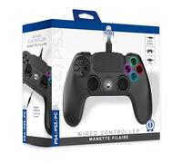 Freaks and Geeks - Manette Filaire Noire pour PS4 avec Câble 3M avec prise Jack
