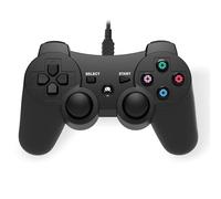 Freaks & Geeks - Manette filaire - PS3/PC - Câble 1,8 m - Vibration - Noir