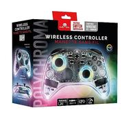 Manette Sans Fil pour Nintendo Switch - Transparente à LED - Câble 1M