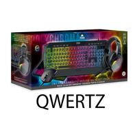 Freaks and Geeks - Pack 4en1 Polychroma Clavier QWERTZ+Souris+Tapis+Casque - RGB